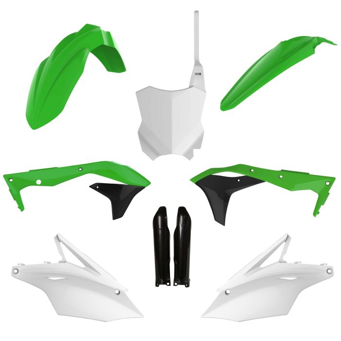 POLISPORT REPLICA PLASTIC KIT,FULL KIT KAWASAKI OEM COLOR