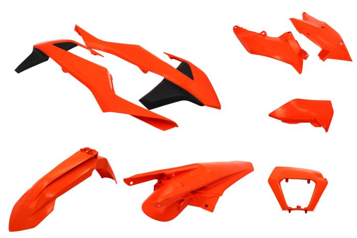 POLISPORT REPLICA PLASTIC KIT,STANDARD KIT KTM ORANGE