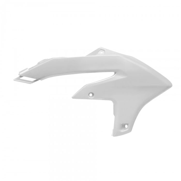 POLISPORT REPLICA PLASTIC,RADIATOR SCOOPS YAMAHA WHITE