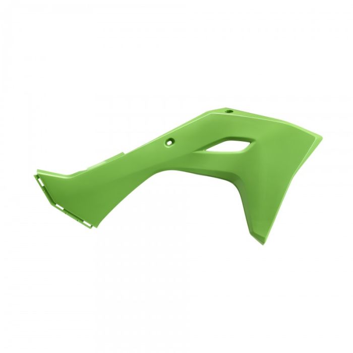 POLISPORT REPLICA PLASTIC,RADIATOR SCOOPS KAWASAKI GREEN 05