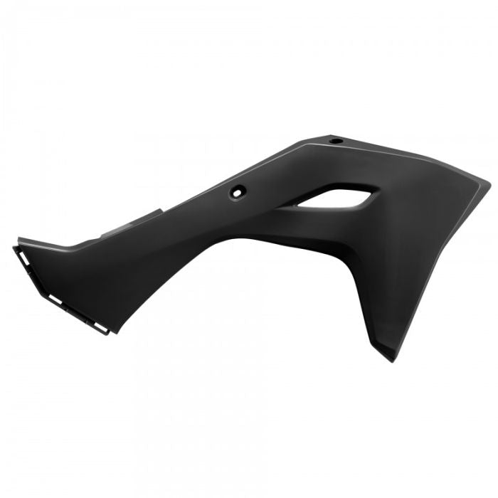 POLISPORT REPLICA PLASTIC,RADIATOR SCOOPS KAWASAKI BLACK