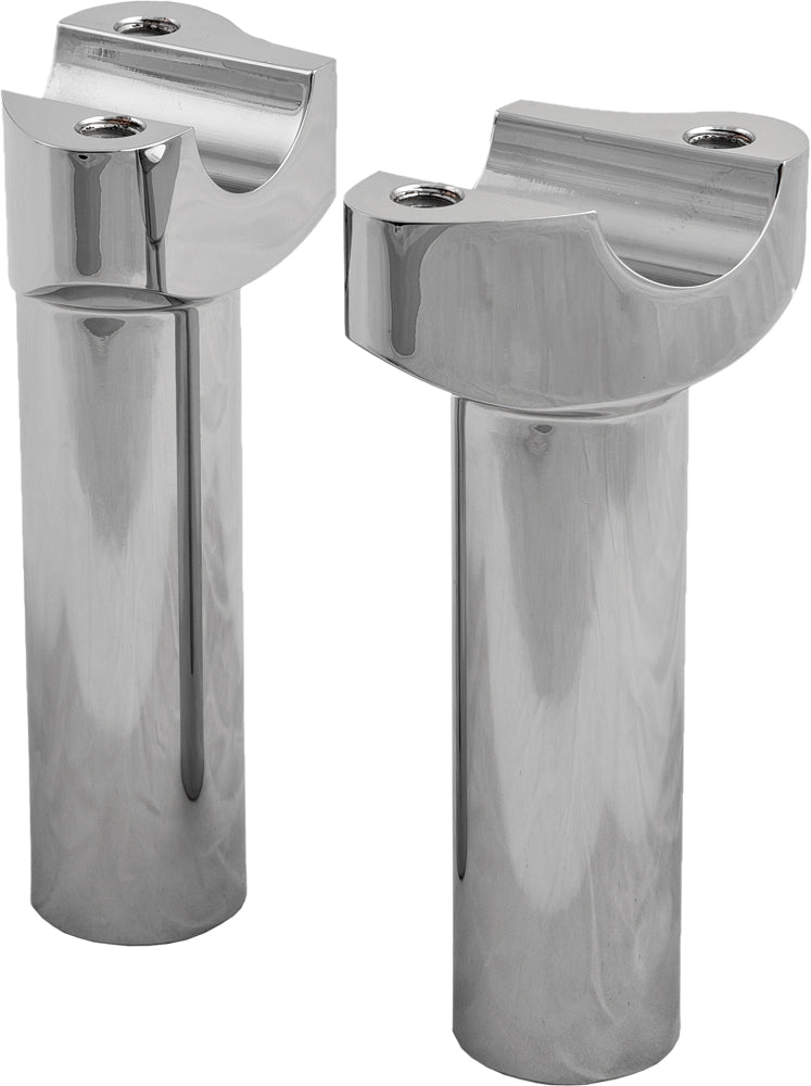 H Bar Risers 4.5" Straight Chrome