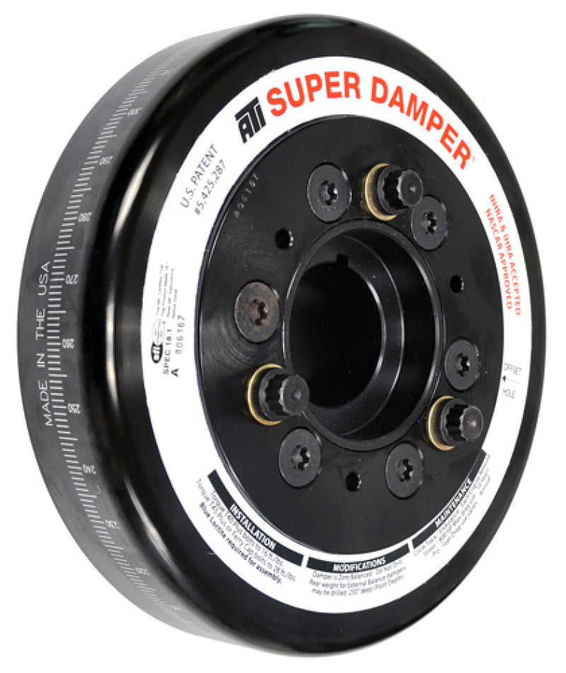 ATI Damper - 7.48in - Alum LW - 6 Grv - LS1/LS2 - F &amp; V Body - 25T 8mm HTD Drive On Rear