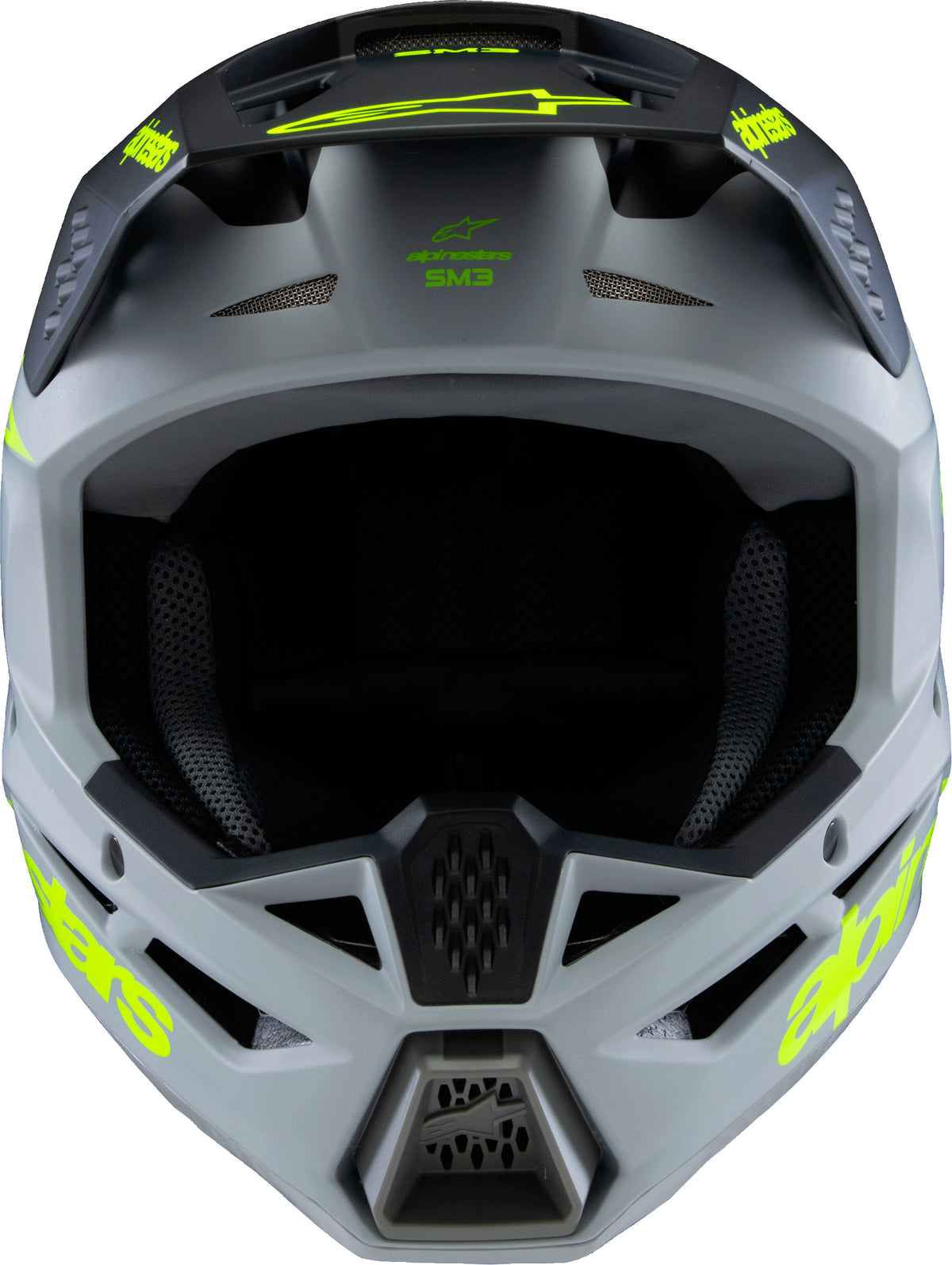 Sm3 Youth Radium Helmet Gry/Blk/Ylw Fluo Matte Ym