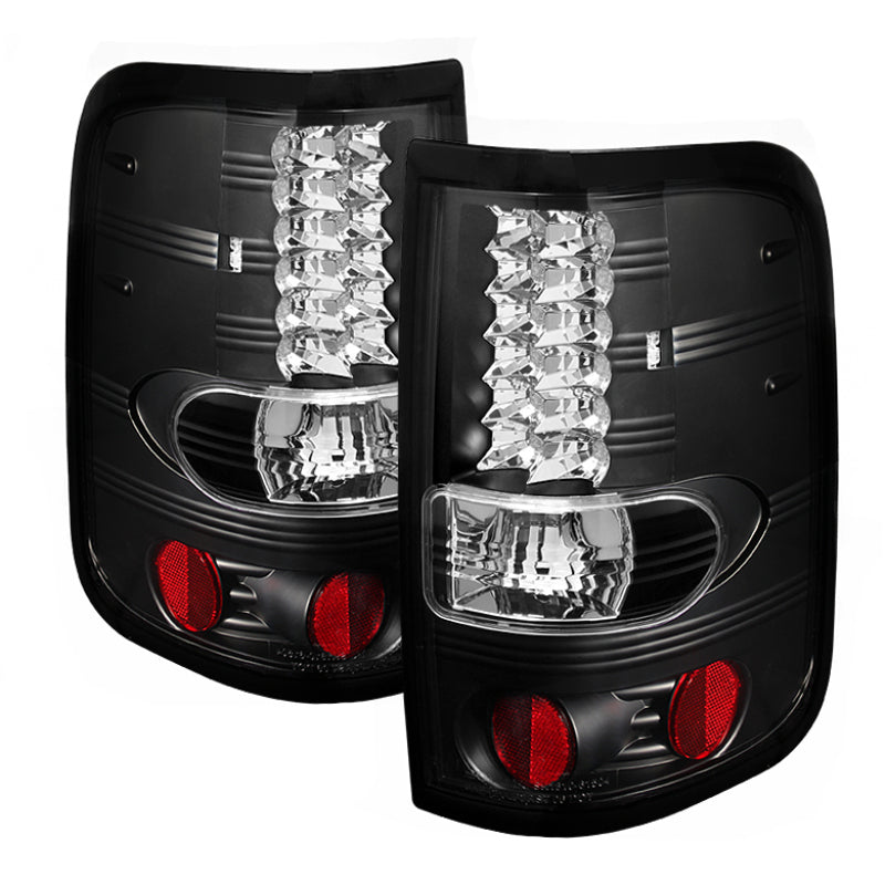 Spyder Ford F150 Styleside 04-08 (Not Fit Heritage &amp; SVT)LED Tail Lights Black ALT-YD-FF15004-LED-BK