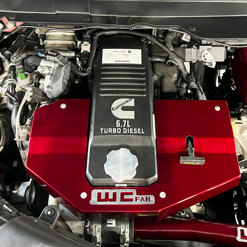 Wehrli 10-23 Cummins Fabricated Aluminum Engine Cover - Gloss White