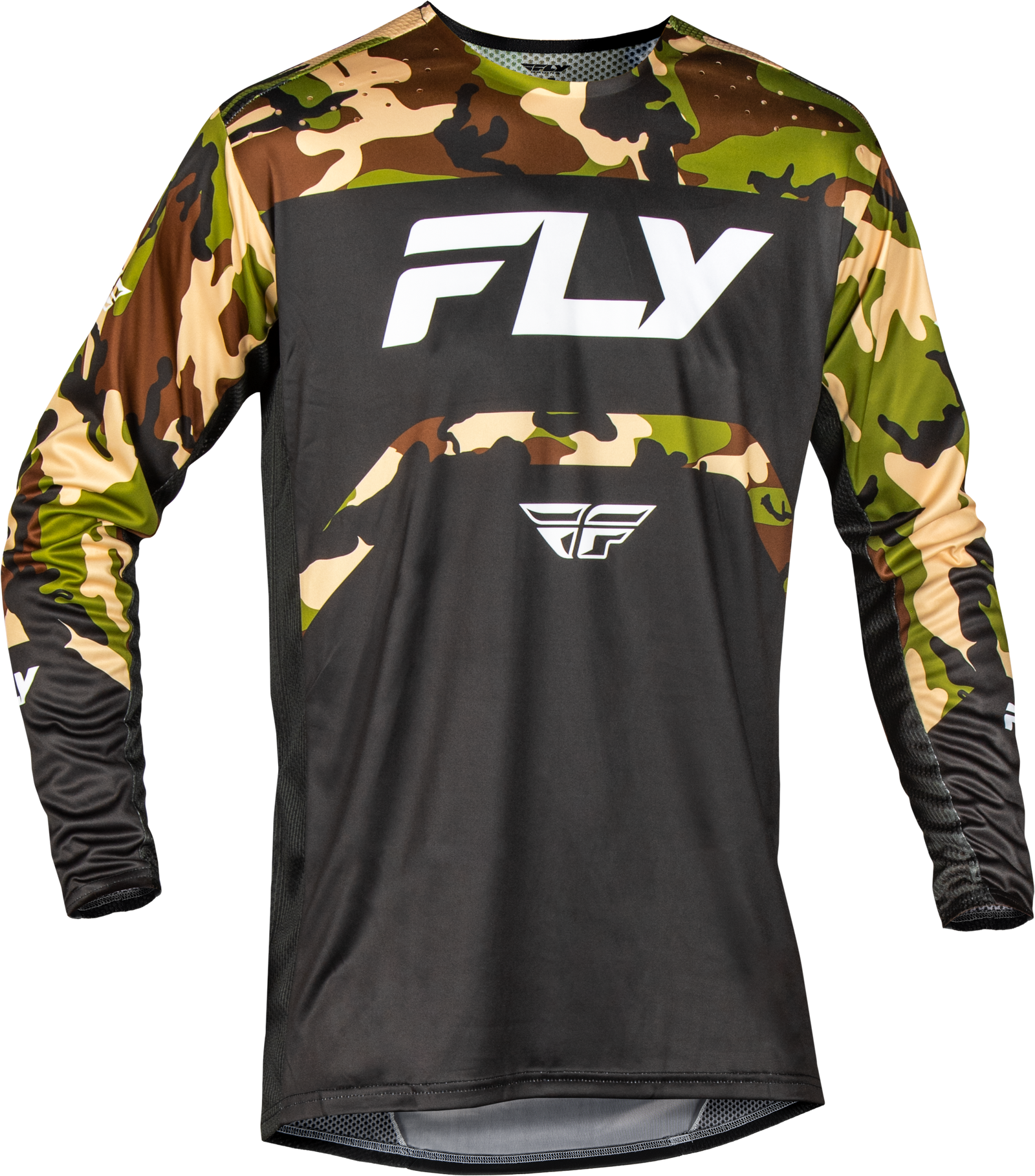 Youth Rayce Bicycle Jersey Black/Camo Yxl