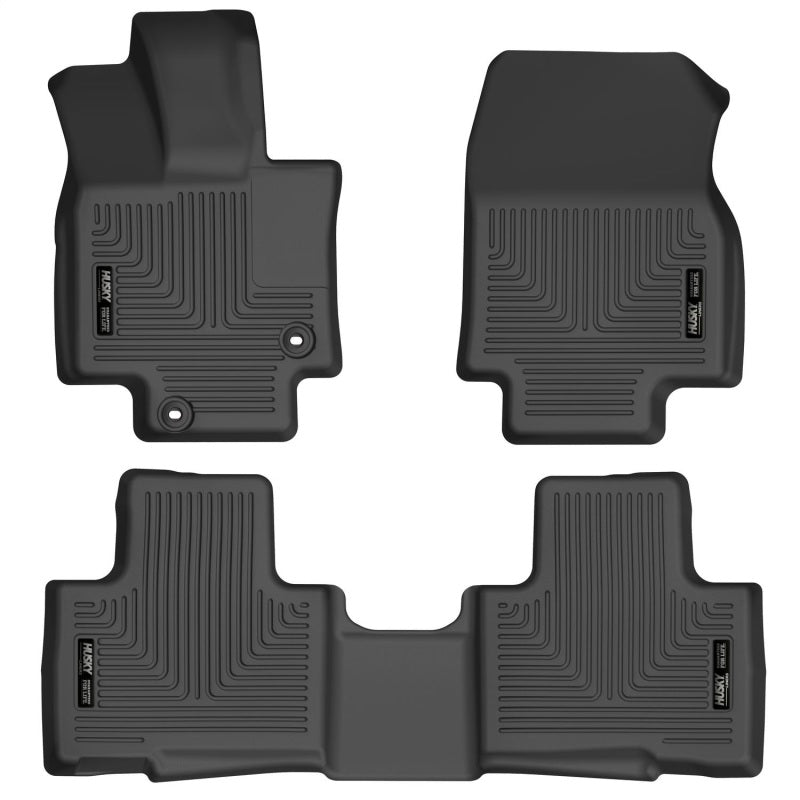 Husky Liners 20-21 Highlander All / 21 Highlander XSE Weatherbeater Front &amp; 2nd Seat Liners - Black