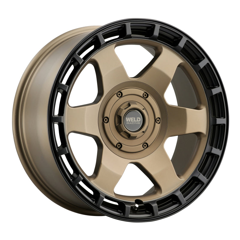 Weld Off-Road Ridge 20x9 - 8x170 BP - ET0 - 125.1mm CB - Satin Bronze Wheel (Black Ring)