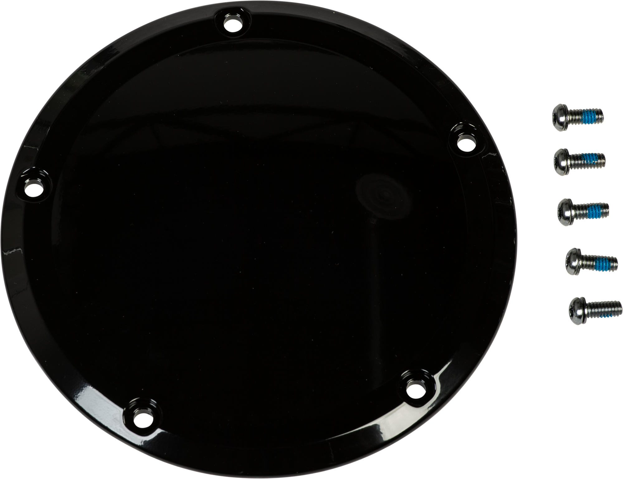 Smooth Derby Cover Gloss Black Touring 16 Up