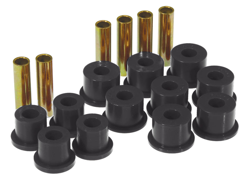 Prothane 88-98 GM 2/4wd Rear Spring &amp; Shackle Bushings - Black