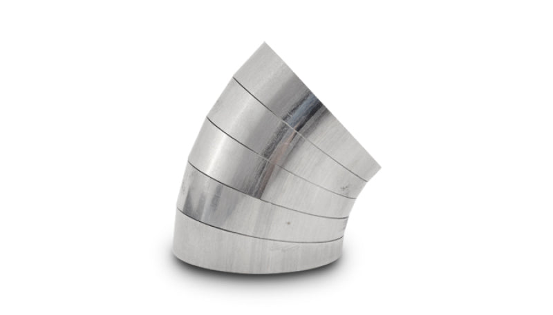 Vibrant 45 Degree Vertical Plane Oval 304SS Pie Cuts Nominal Tube 3.50in