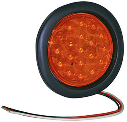 4" ROUND AMBER STROBE LIGHT