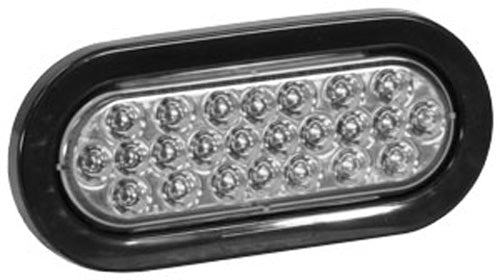 6-1/2&quot; OVAL CLEAR STROBE LIGHT
