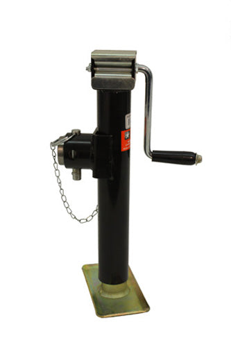 SIDE WIND SWIVEL JACK 2000# PIPE MOUNT 10" TRAVEL