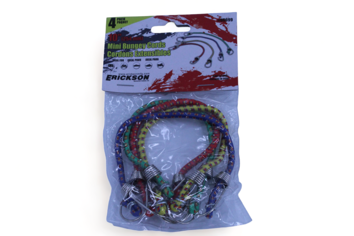 BUNGEE CORDS 10" 4 PACK