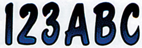 3" LETTER & NUMBER KIT BLUE / BLACK