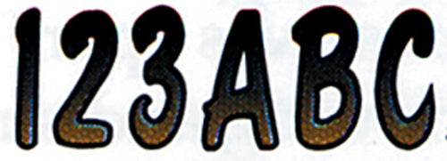 3" LETTER & NUMBER KIT BEIGE / BLACK