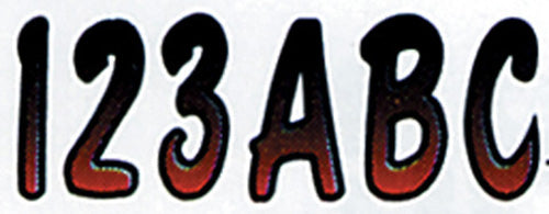 3&quot; LETTER &amp; NUMBER KIT RED / BLACK