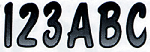 3" LETTER & NUMBER KIT SILVER / BLACK