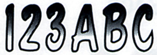 3" LETTER & NUMBER KIT WHITE / BLACK