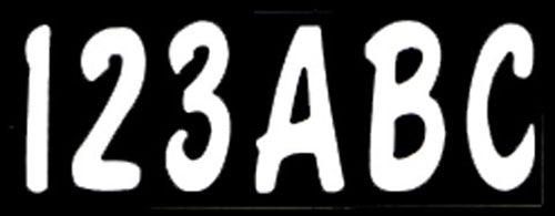 3" LETTER & NUMBER KIT SOLID WHITE