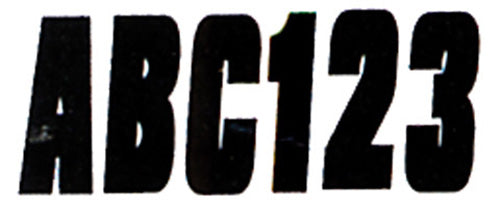 3" BLOCK LETTER & NUMBER KIT SOLID BLACK