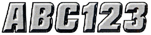 2&quot; LETTER &amp; NUMBER KIT SILVER / BLACK