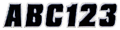 2" LETTER & NUMBER KIT BLACK / SILVER