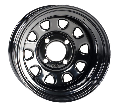 ITP DELTA, BLACK - 12X7 4/156 &amp; 10MM BOLT HOLES