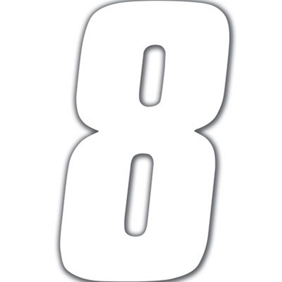 FX 2015 NUMBERS STANDARD 6" WHITE 8