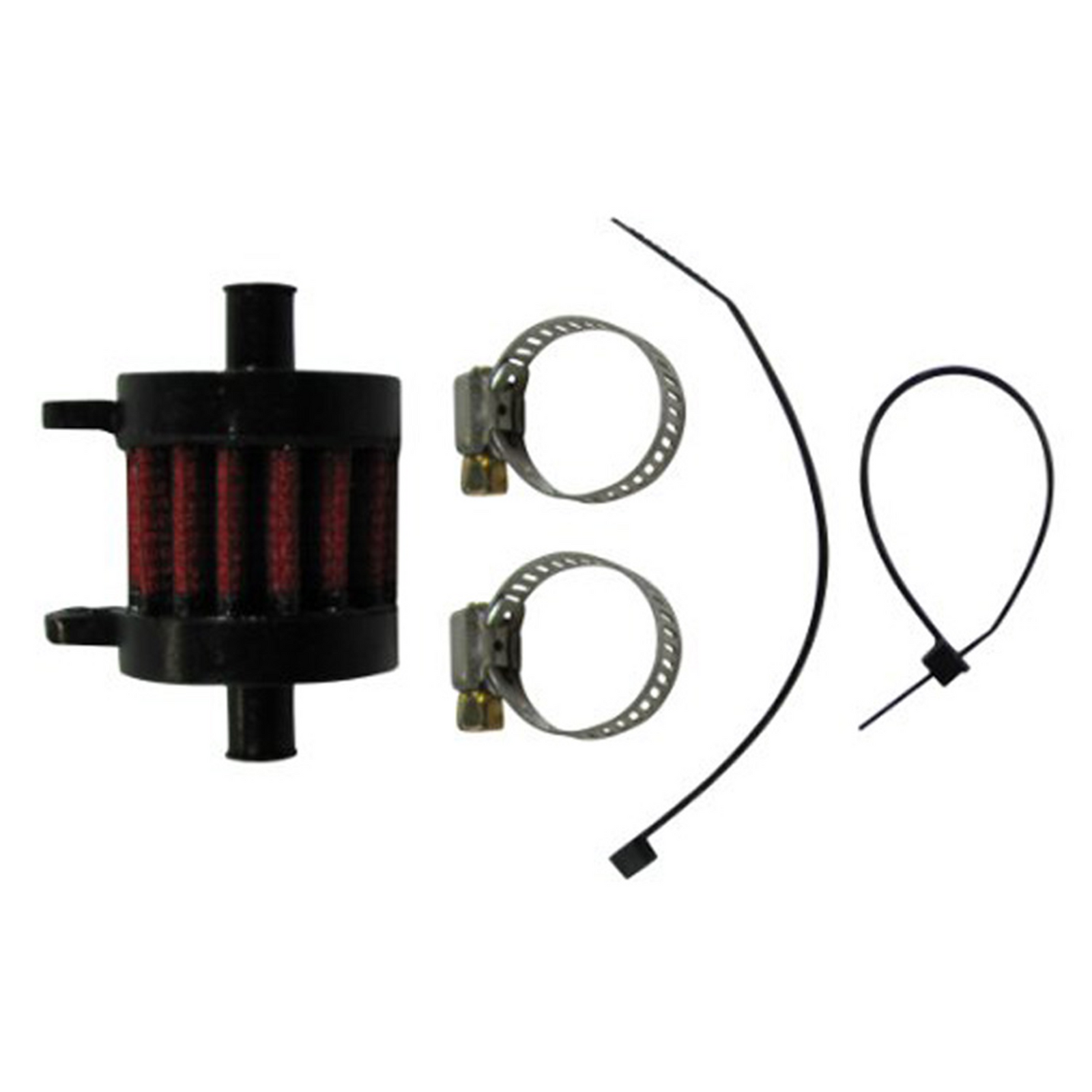 UNI BREATHER FILTER, 1 1/2" O.D. X 1 1/2" LENGTH.DUAL 1/4" INL
