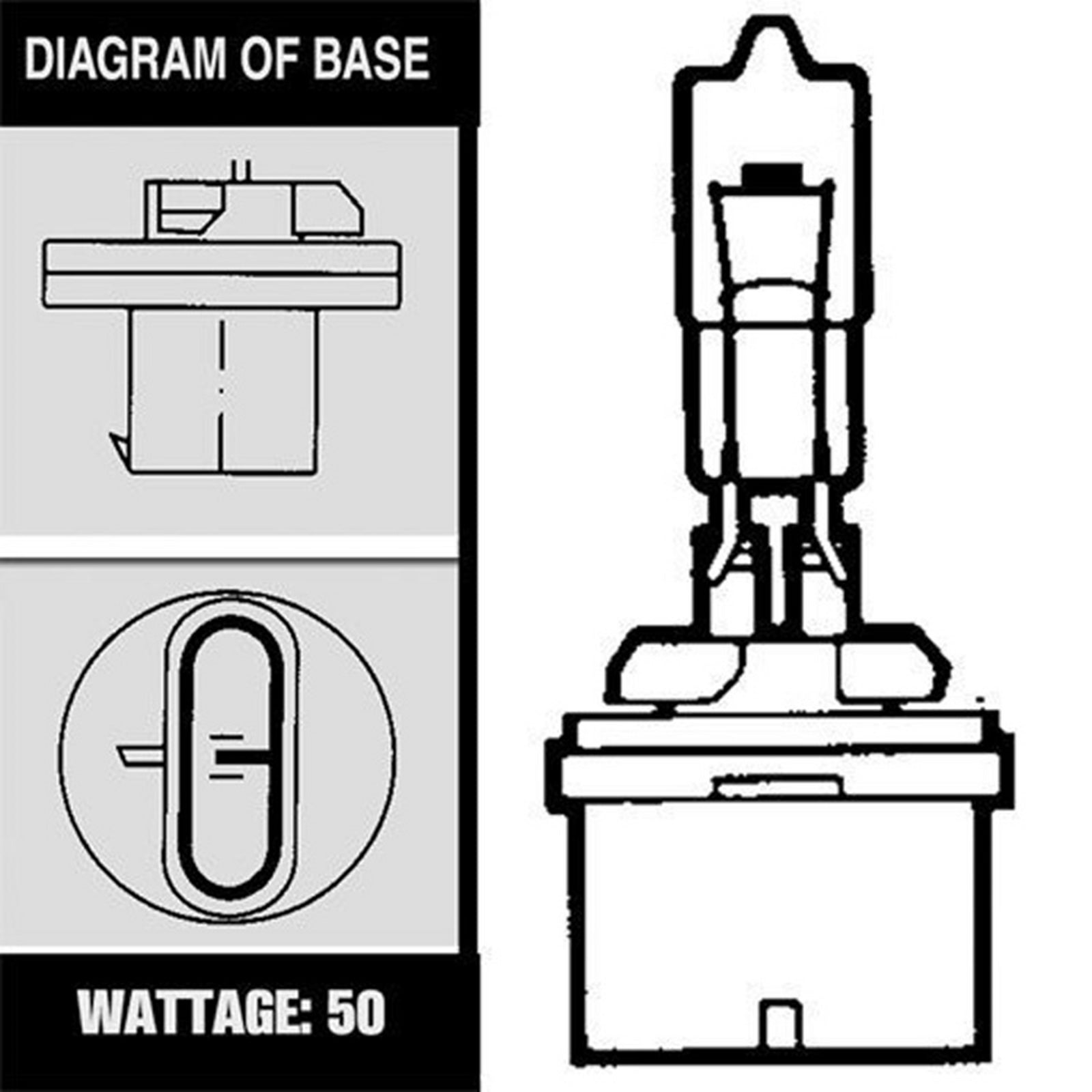 50 WATT BULB - ARCTIC CAT TRIPLE XENON BOOSTED PREMIUM BLUE