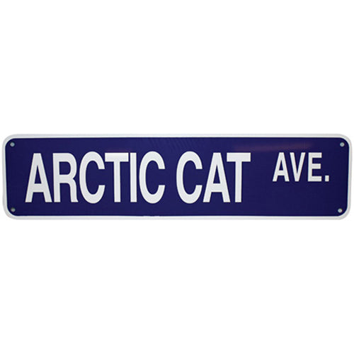ARCTIC CAT AVE. - ALUMINUM STREET SIGN 6&quot; X 24&quot;