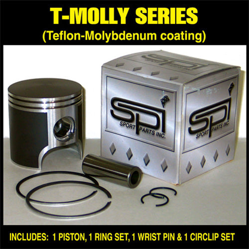 OEM STYLE PISTON KIT WITH RINGS TEFLON COATED STD.