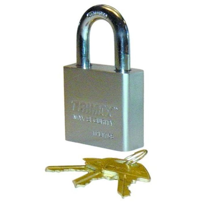 TRIMAX SOLID STEEL PADLOCK - 1.25" X 10MM SHACKLE