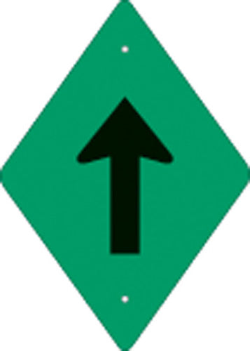 GREEN PLASTIC REFLECTIVE ATV TRAIL BLAZER VERTICAL ARROW
