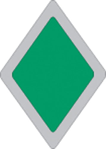 GREEN PLASTIC REFLECTIVE ATV TRAIL BLAZER DIAMOND