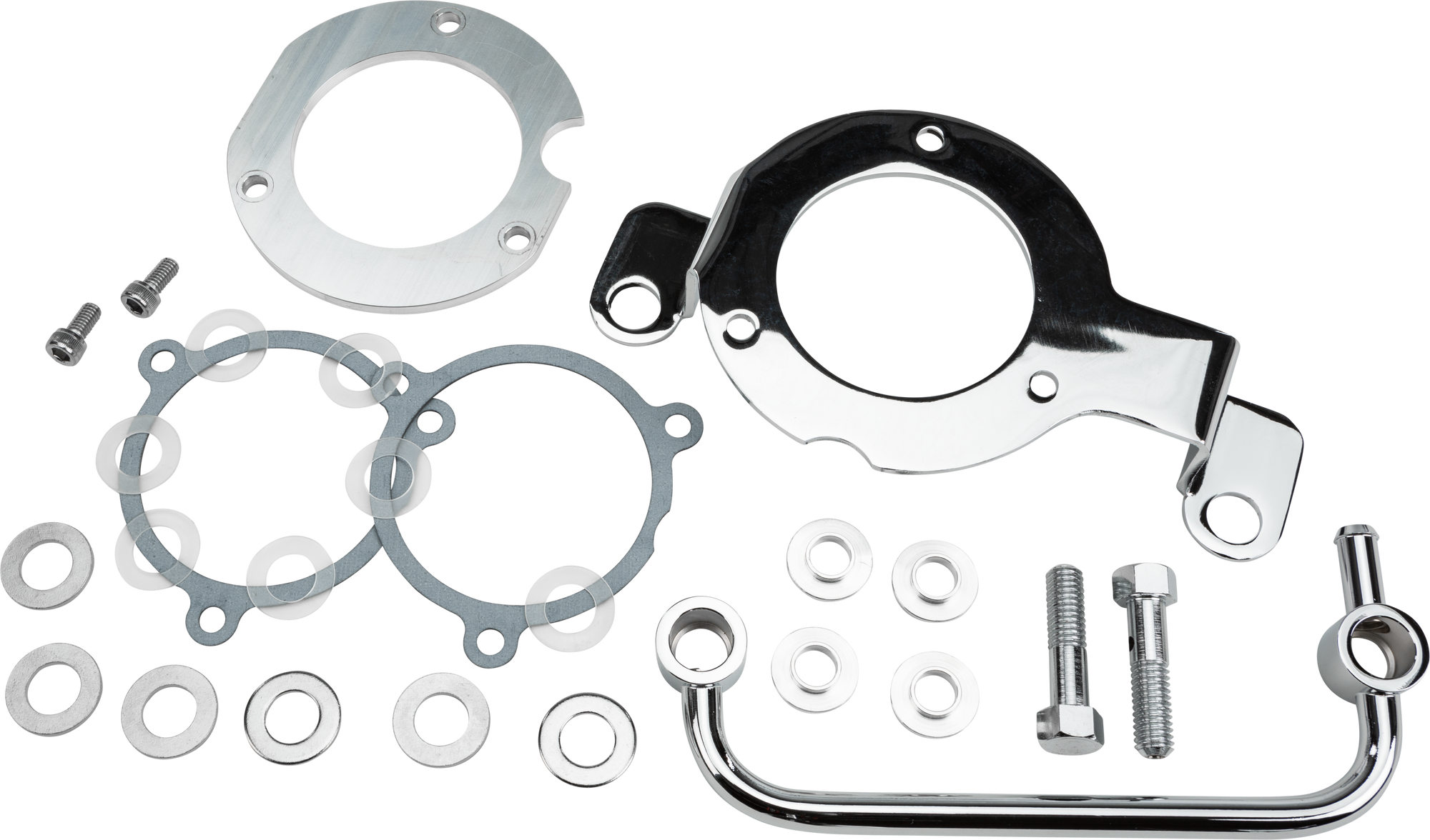 Complete Mnt Kit Breather Tube Chrome M8 (Ex 23 Cvo)