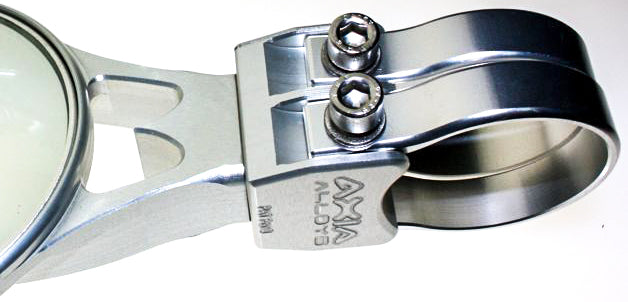 4.0&quot; Round Side Mirror Silver 2 Clamps Needed