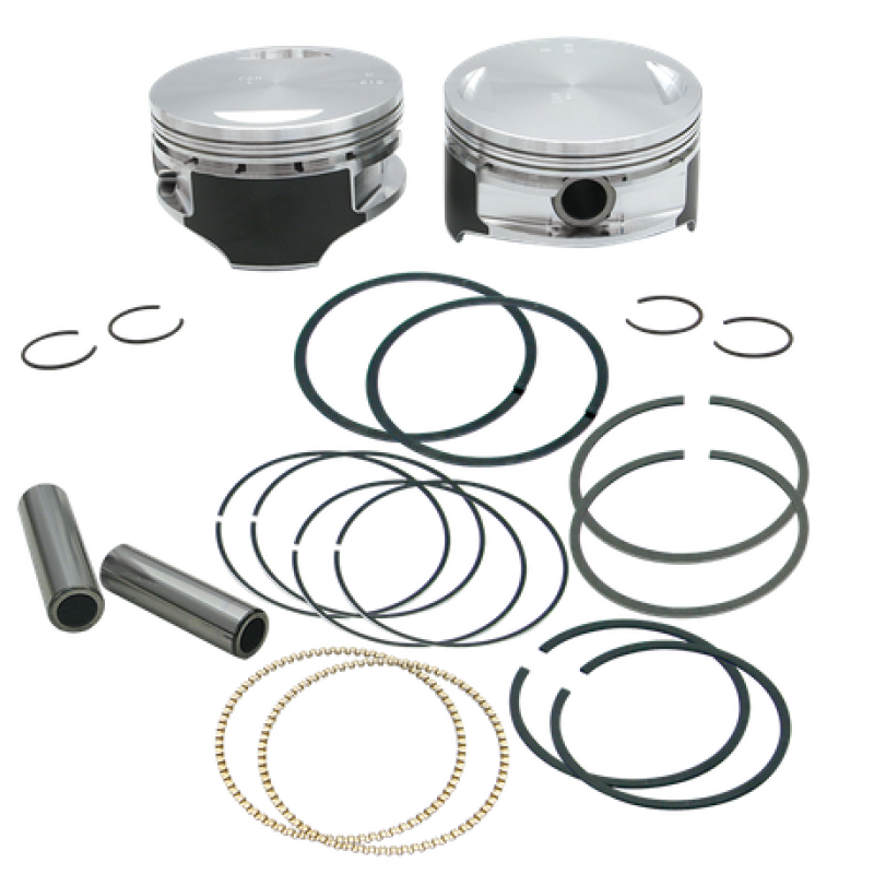 S&amp;S Cycle 1999+ BT 106in Forged Stroker Pistons - Plus .010in