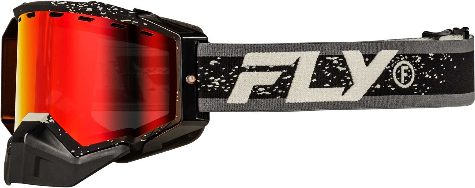 Zone Snow Goggle Black/Grey W/Red Mirror/Amber Lens