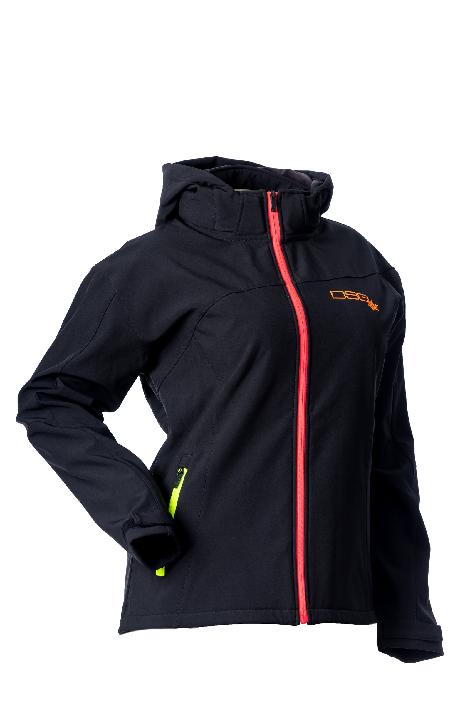 Malea Softshell Jacket Black/Neon Lg