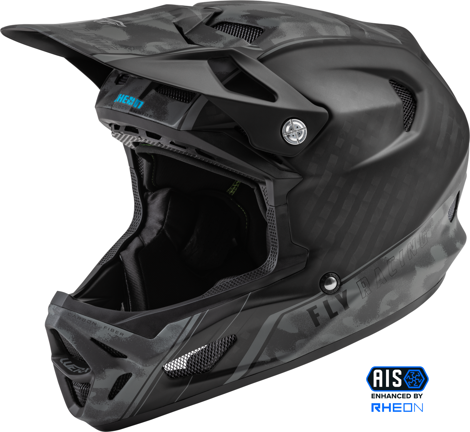 Youth Werx R Carbon Helmet Matte Camo Carbon Yl
