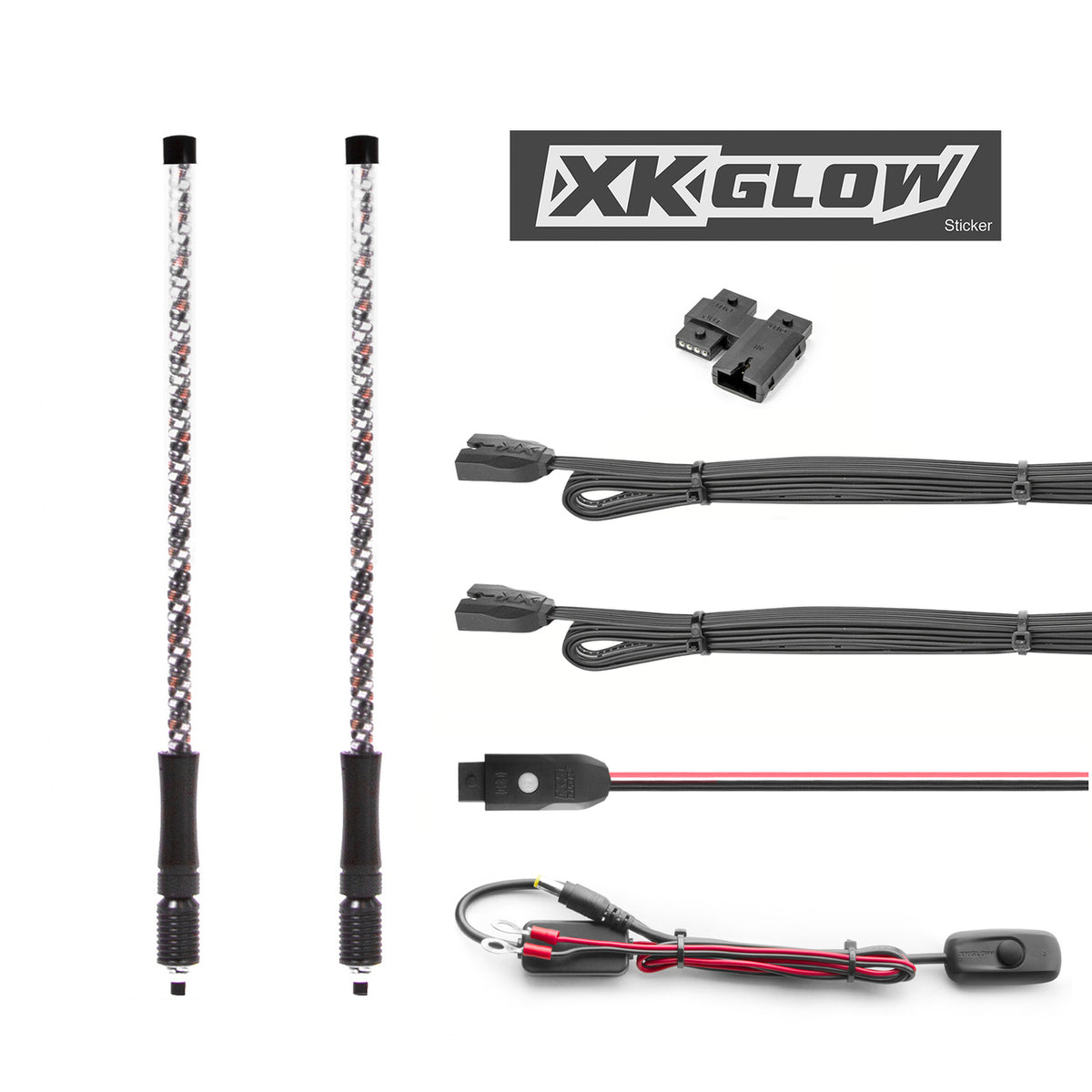 2 Pc 32&quot; Whip With Xkchrome Controller