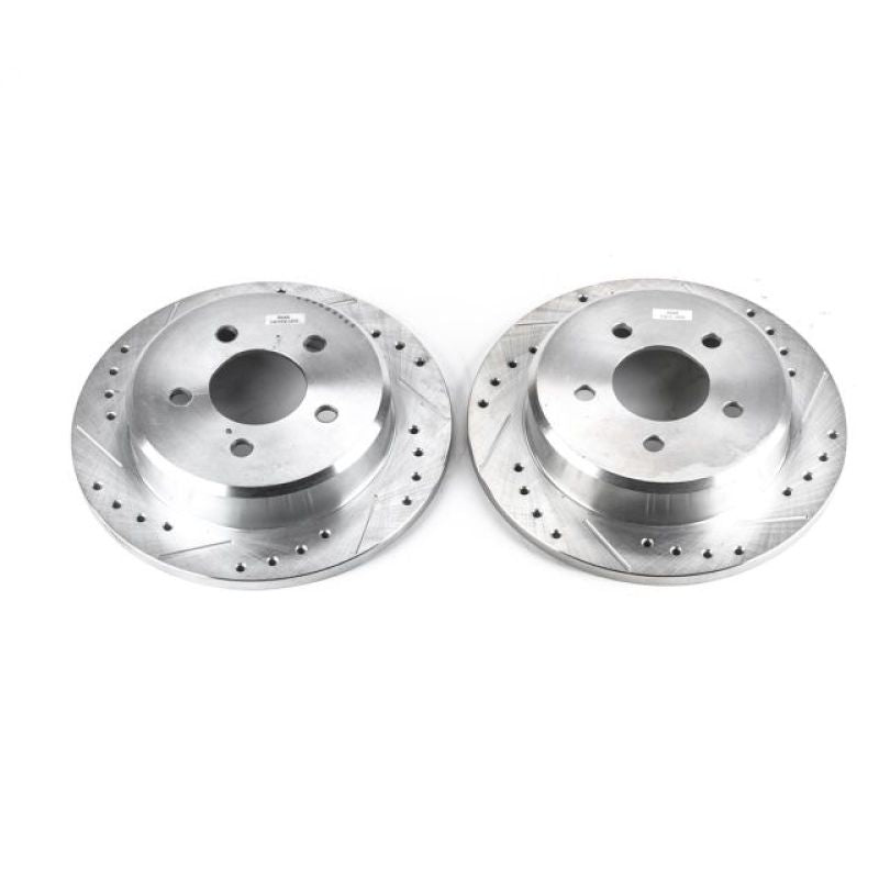Power Stop 95-01 Ford Explorer Rear Evolution Drilled &amp; Slotted Rotors - Pair