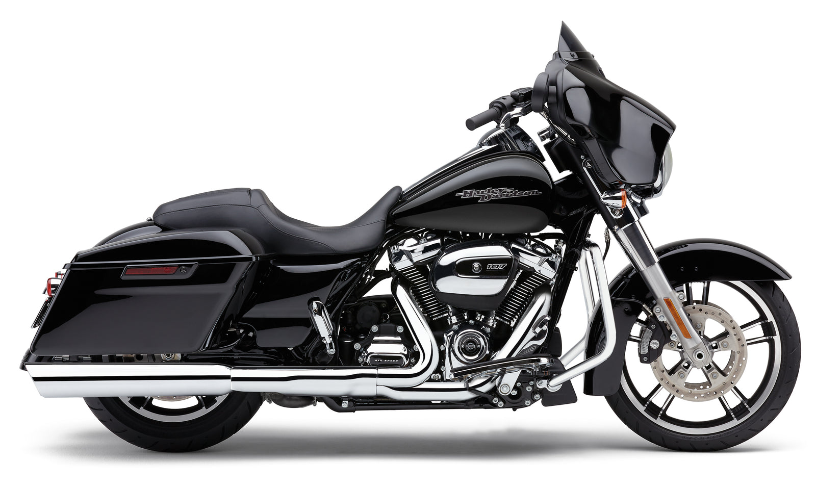 909 Twins 4" Slip Ons Chrome Flh/Flt 17 22