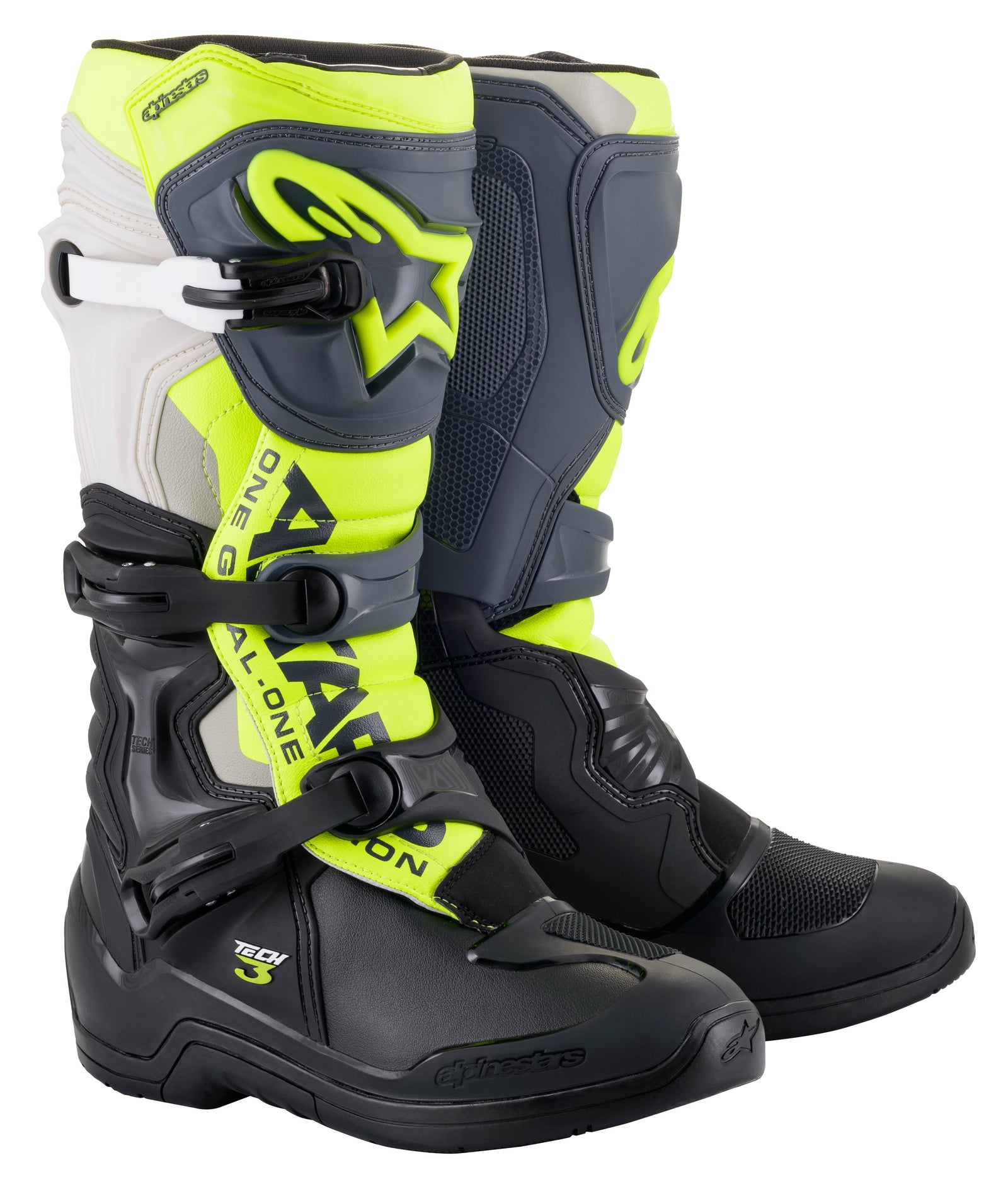 Tech 3 Boots Blk/Cool Grey/Ylw/Fluo Sz 06