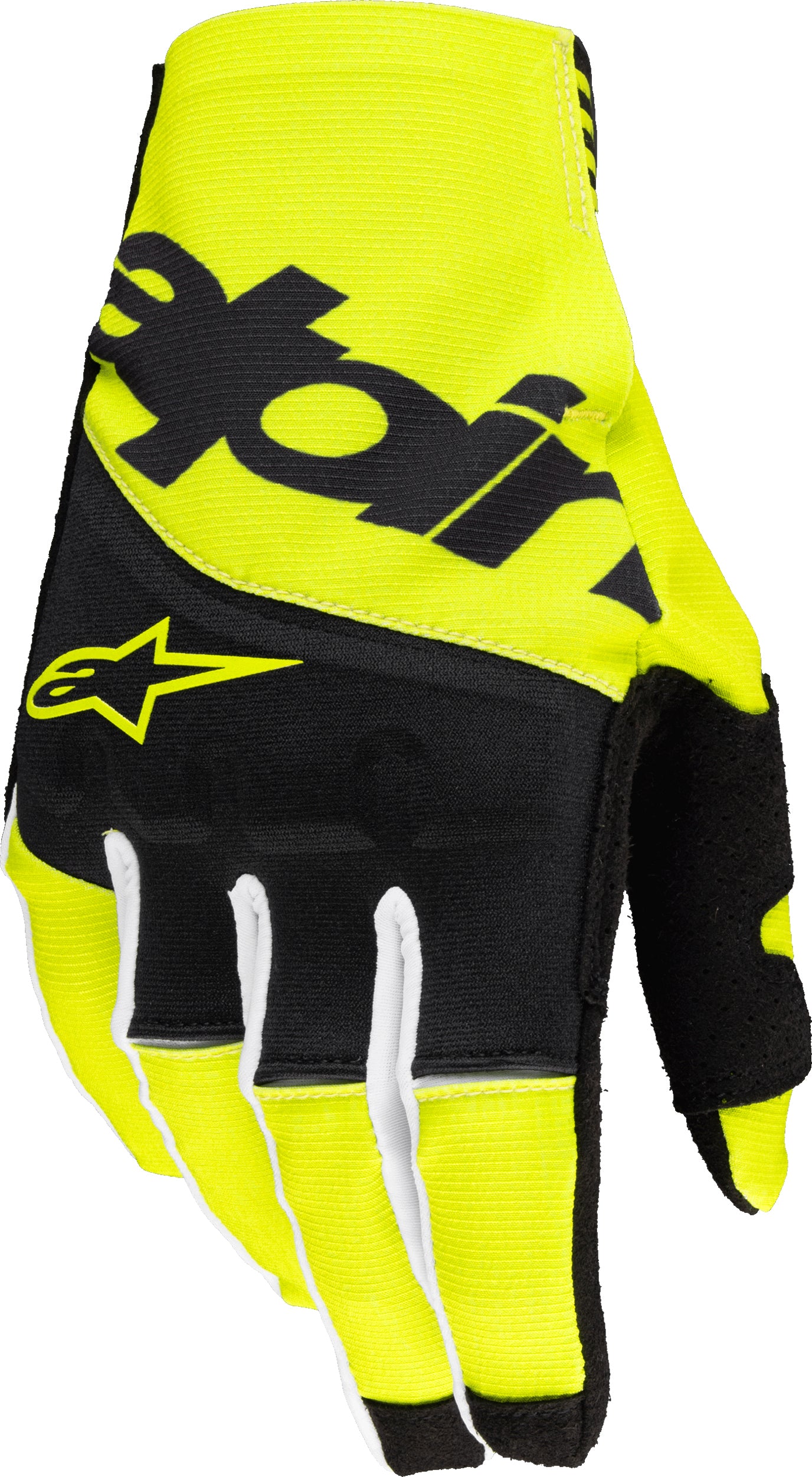 Techstar Gloves Black/Yellow Fluo Lg