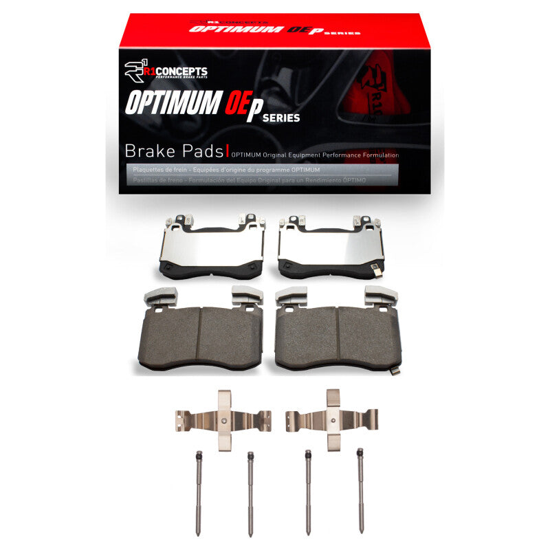 R1 2018-2025 Genesis G70 Front R1 Optimum OE Pads &amp; Hardware Kit